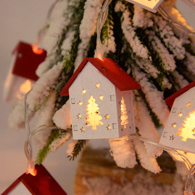 Wooden Christmas Houses with LED Lighting – GlowHouse