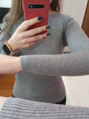 Damen Strickpullover mit Bootsausschnitt – Maris