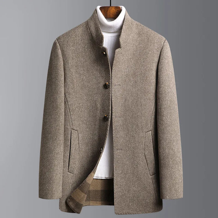 Half-length men's coat made of wool-cashmere – Victor