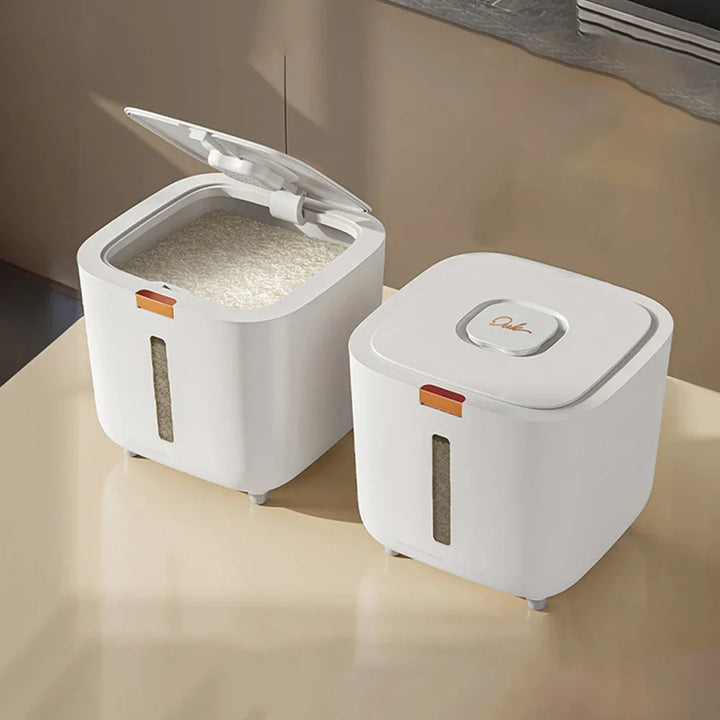 Rice storage box 5–10 kg airtight, moisture- and insect-proof with measuring cup – GrainSafe
