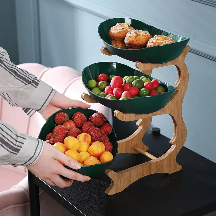 Stylish Metal Fruit Bowl with 2 or 3 Tiers – StackFruit