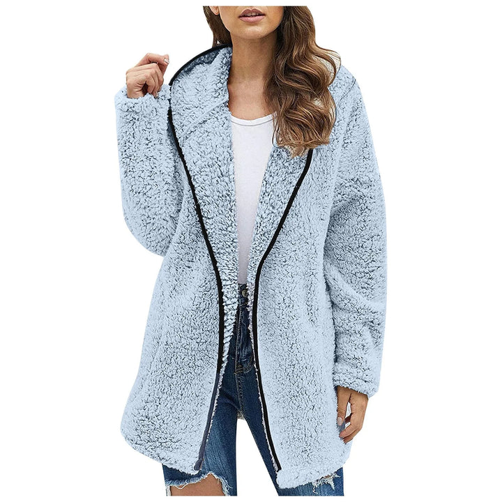 Trendy Long Fleece Women's Jacket - Luna