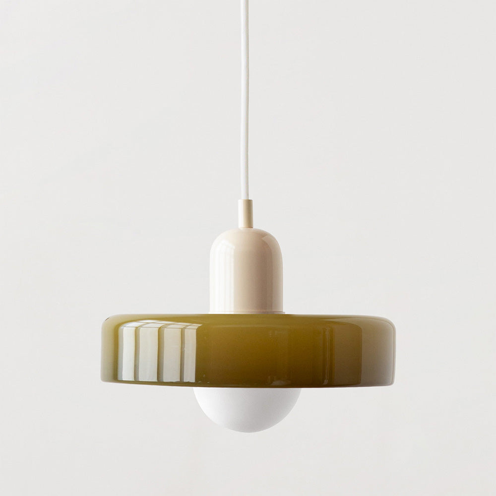 Colorful pendant lamp in Bauhaus style - StiloGlas