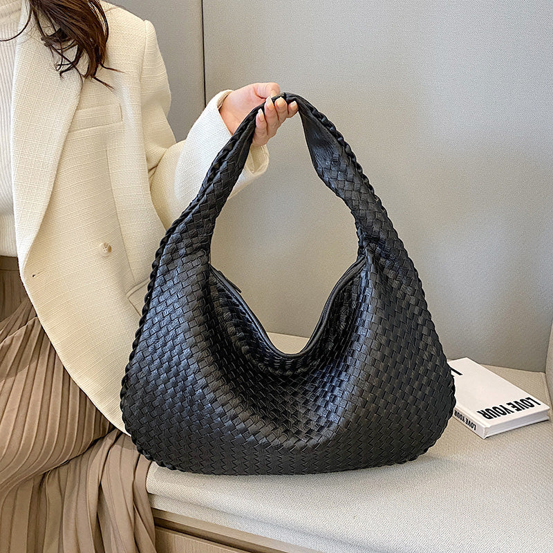 Woven Shoulder Bag - Camille