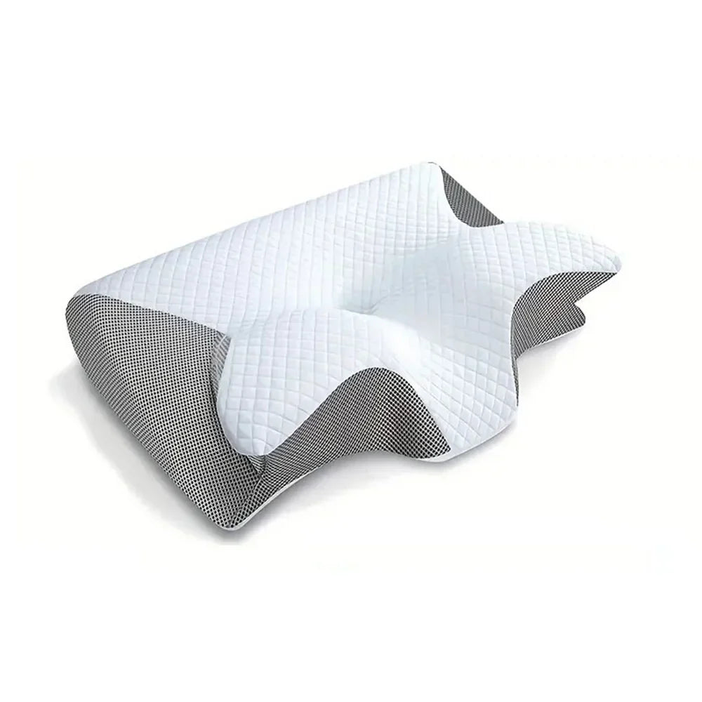 2-in-1 viscoelastic neck support pillow with ergonomic contour design – RestAlign