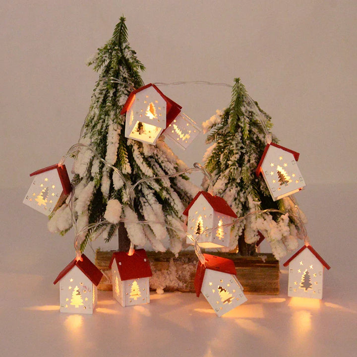 Wooden Christmas Houses with LED Lighting – GlowHouse