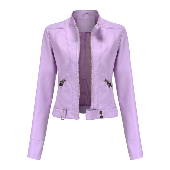 Stylish Women's Leather Jacket in Classic Design – Marlene