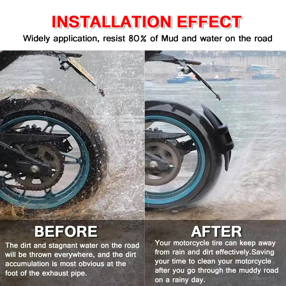 Universal Motorcycle Rear Wheel Guard with Steel Bracket – TrailGuard