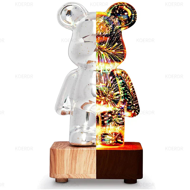 Magical 3D Fireworks Projection Lamp - StarBear