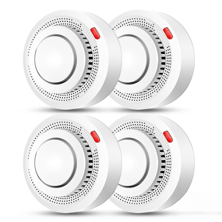 Detector de humo WiFi inteligente Alarma de incendio 85dB – SafeSense