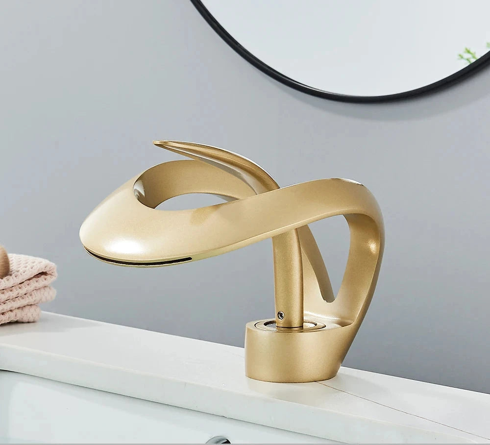 Mixing faucet with waterfall spout - Flowarc