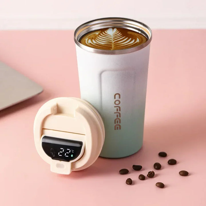 Stainless Steel Thermos Mug with Intelligent Temperature Display – TempMate
