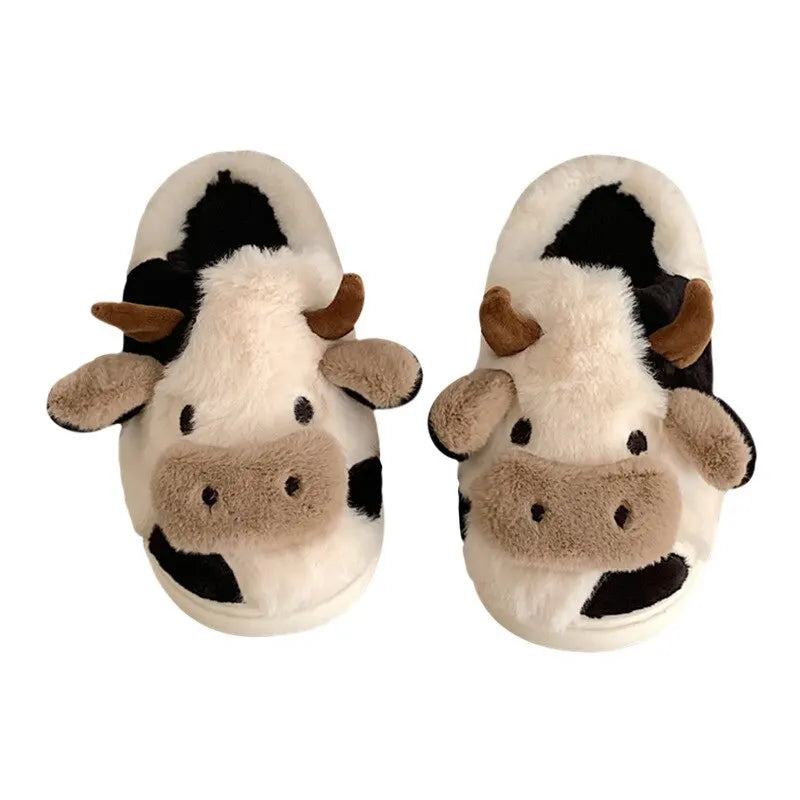 Plüsch-Hausschuhe im Kuhdesign – PlushCow