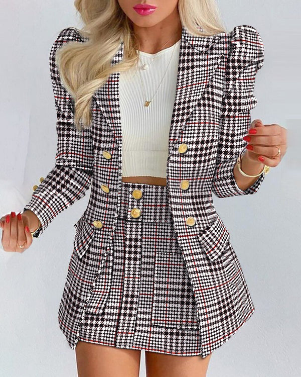 Blazer Skirt Set Women – Stylish & Combinable – Thalia