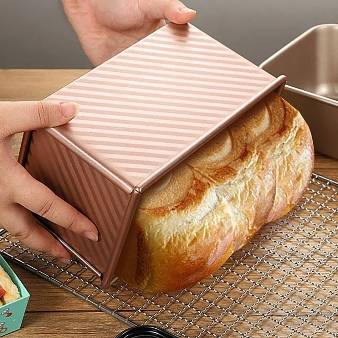 2-piece Rose Gold Non-stick Baking Pan Set with Lid - Brielle