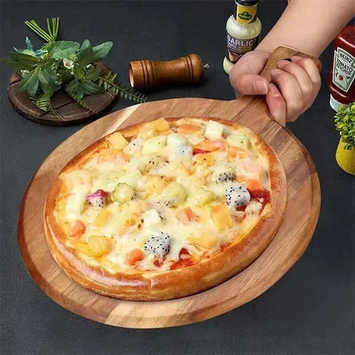 Acacia Wood Pizza Peel & Serving Board – WoodStyle