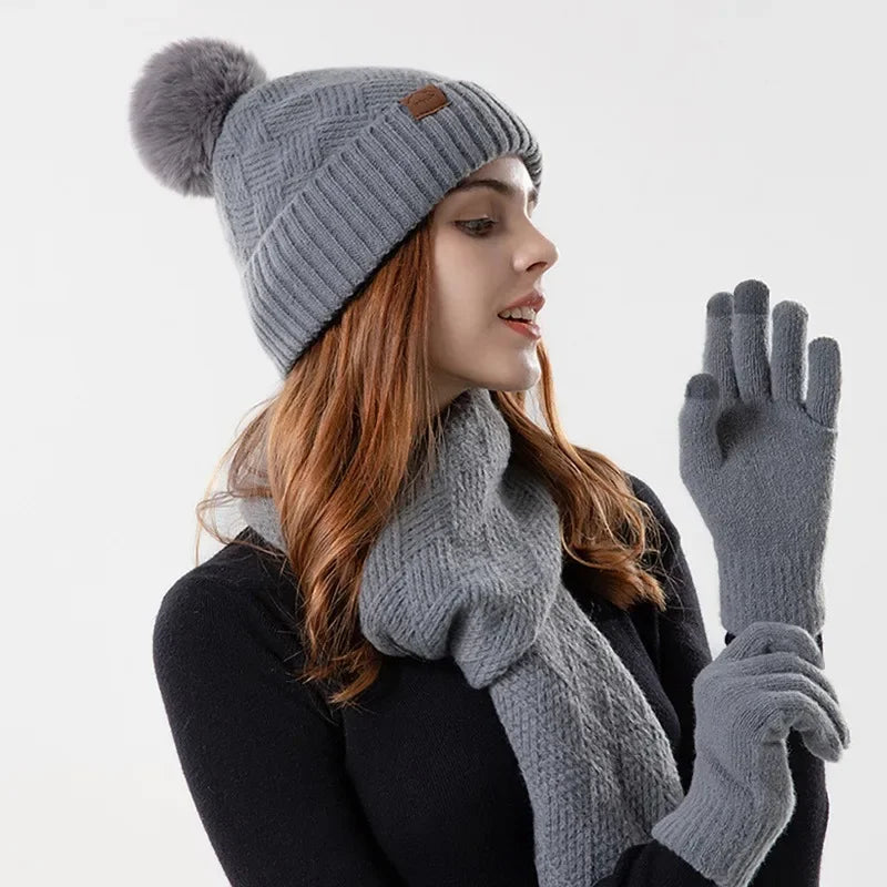 Trendy dame vinter lue sett - Lara
