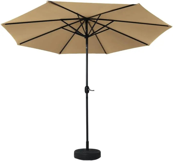 2.7 m Garden Umbrella with Base – Solira – (UV and Water Repellent)
