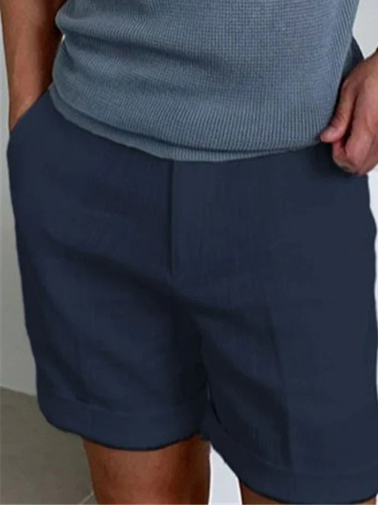 Light men's summer linen shorts with relaxed fit – Jorin