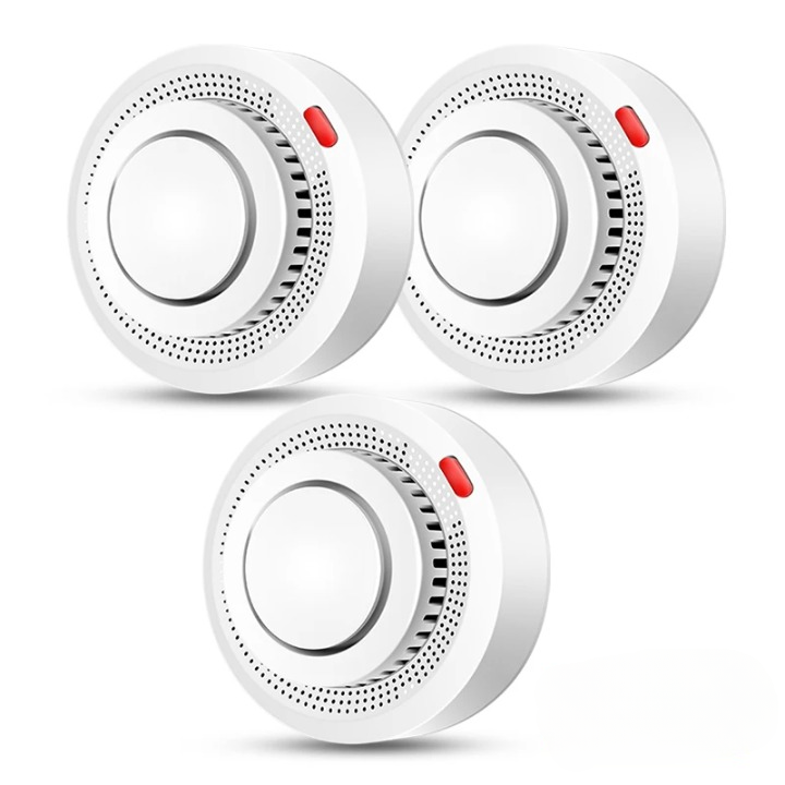 Detector de humo WiFi inteligente Alarma de incendio 85dB – SafeSense