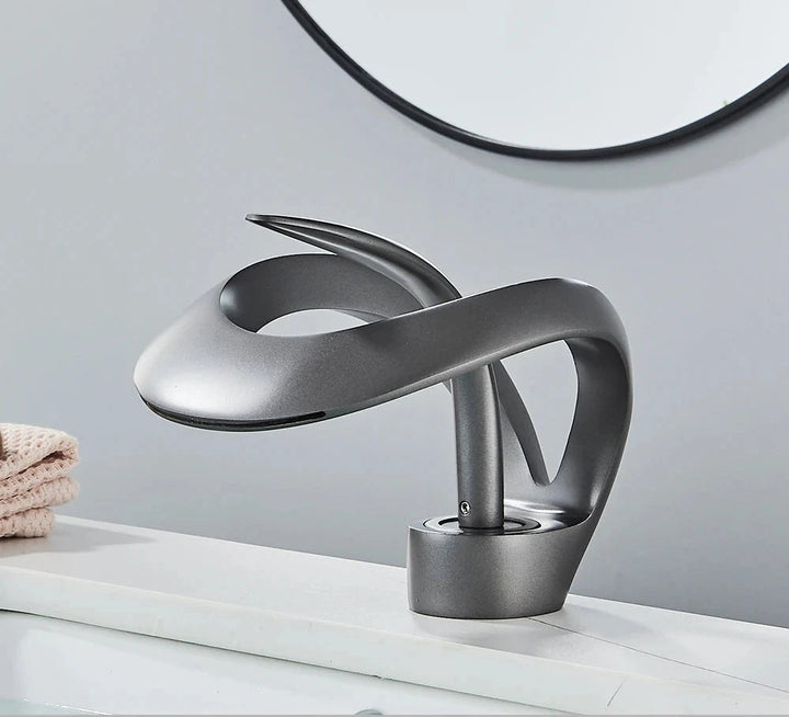 Mixing faucet with waterfall spout - Flowarc