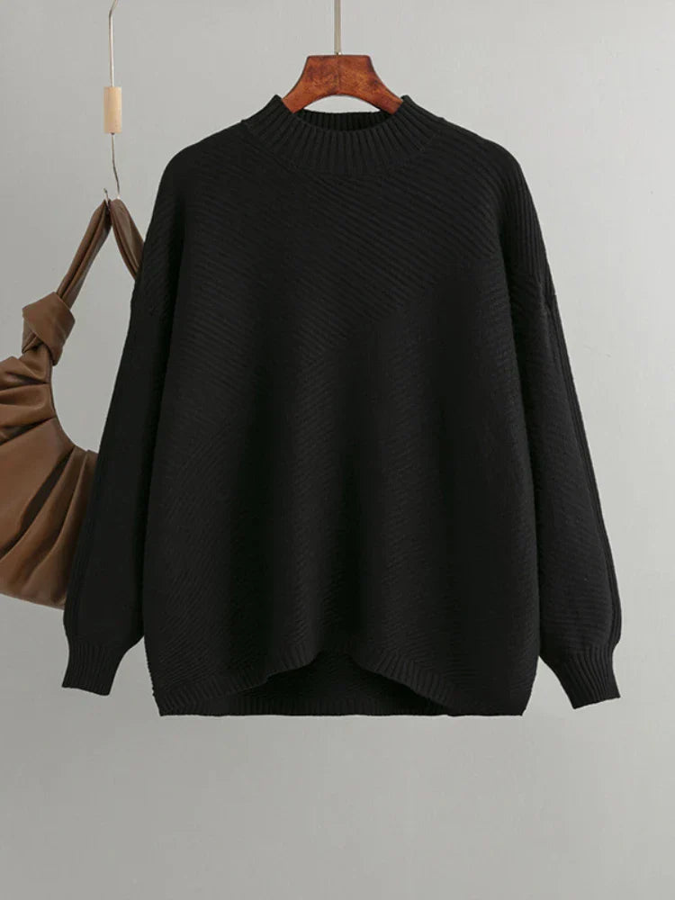 Women's Sweater | Classic Plain Knitted Casual Versatile Stylish Comfortable