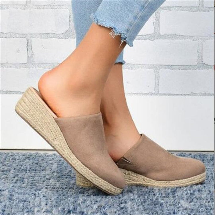 Retro Chic Keilabsatz Sandalen - Vera