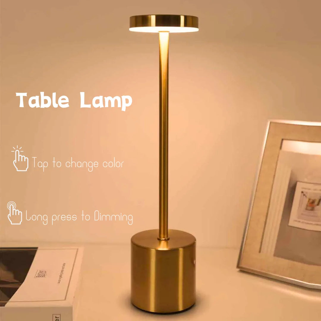 Wireless Metal LED Desk Lamp - LumiMetal