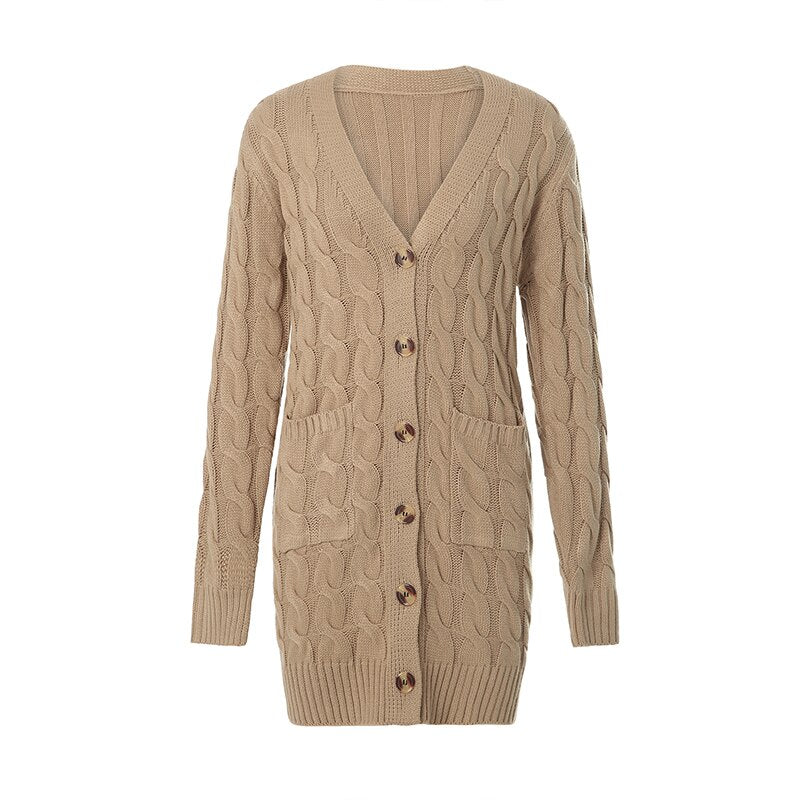 Women's knit cardigan with pockets – Noelle