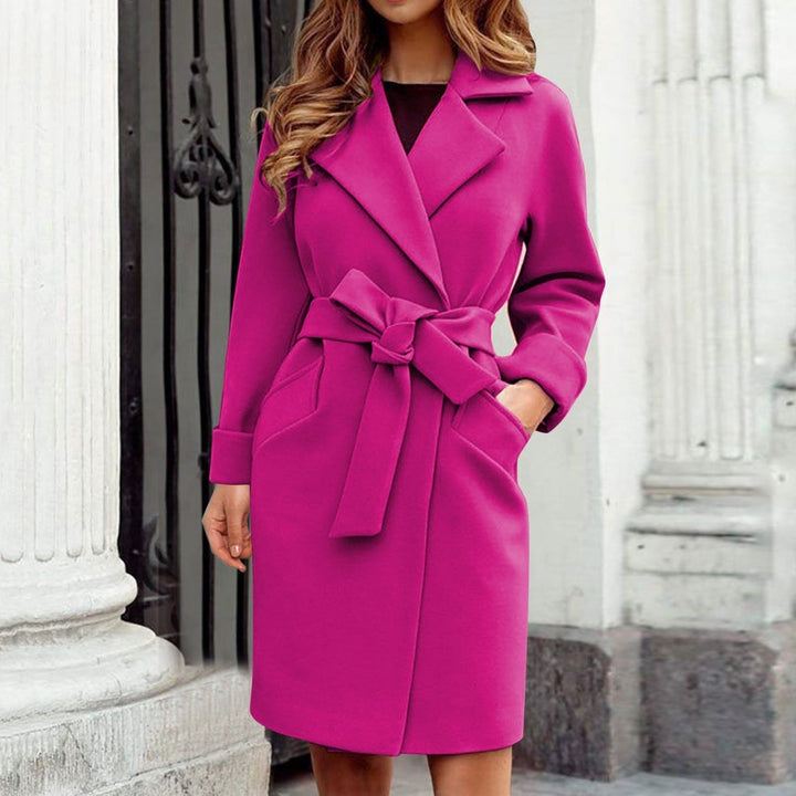 Langer dame trenchcoat vinterfrakke - Sienna