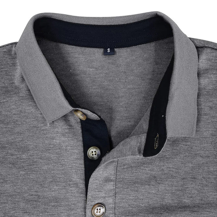 Men's long-sleeve polo breathable & versatile – Matteo