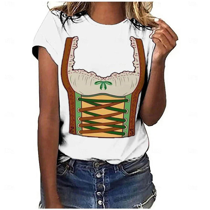 T-shirt in a dirndl look – DirndlShirt Oktoberfest 2026