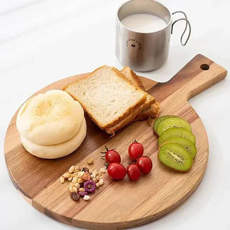 Acacia Wood Pizza Peel & Serving Board – WoodStyle