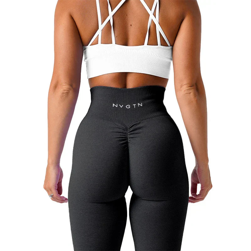 Seamless yoga leggings with stretch waistband & perfect fit – Freya