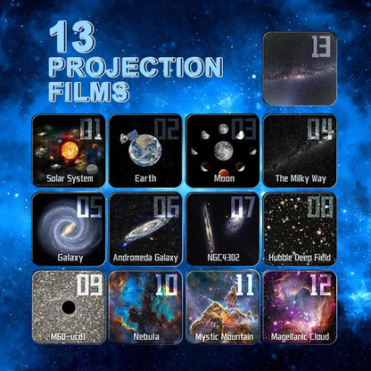 Lámpara nocturna y proyector Galaxy 13 en 1 – Orión
