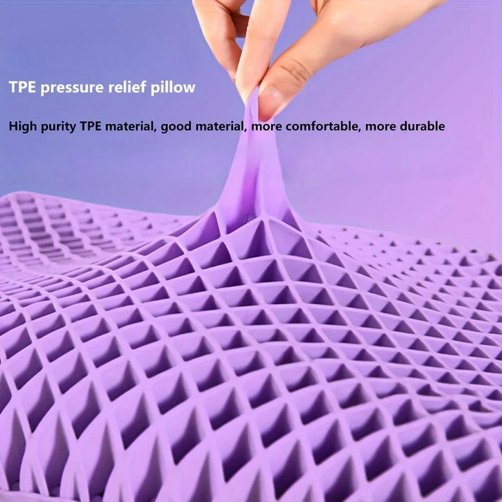 Breathable cervical TPE pillow with zero-pressure support – Niala