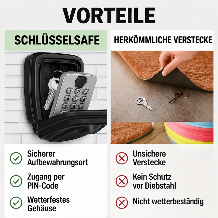 Key Safe with Code | Weatherproof Metal | Adjustable Combination Lock 7