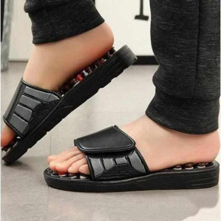 Avslappende akupressur-tøfler – ReFlexSlippers