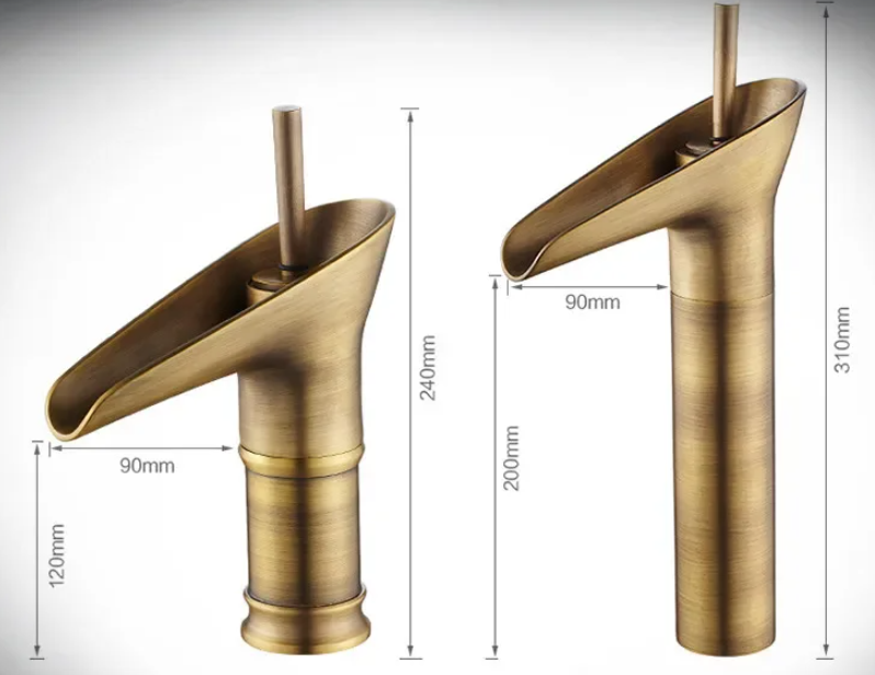 Luxe Waterfall Basin Faucet - CascadeFlow