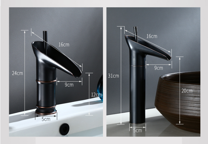 Luxe Waterfall Basin Faucet - CascadeFlow