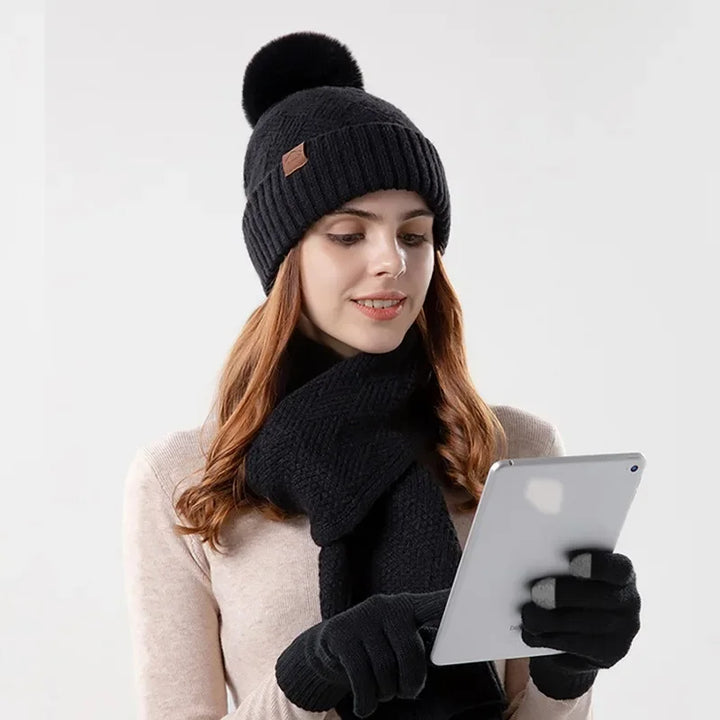Trendy dame vinter lue sett - Lara