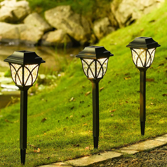 Solar garden lighting with natural charm - LunaGlow