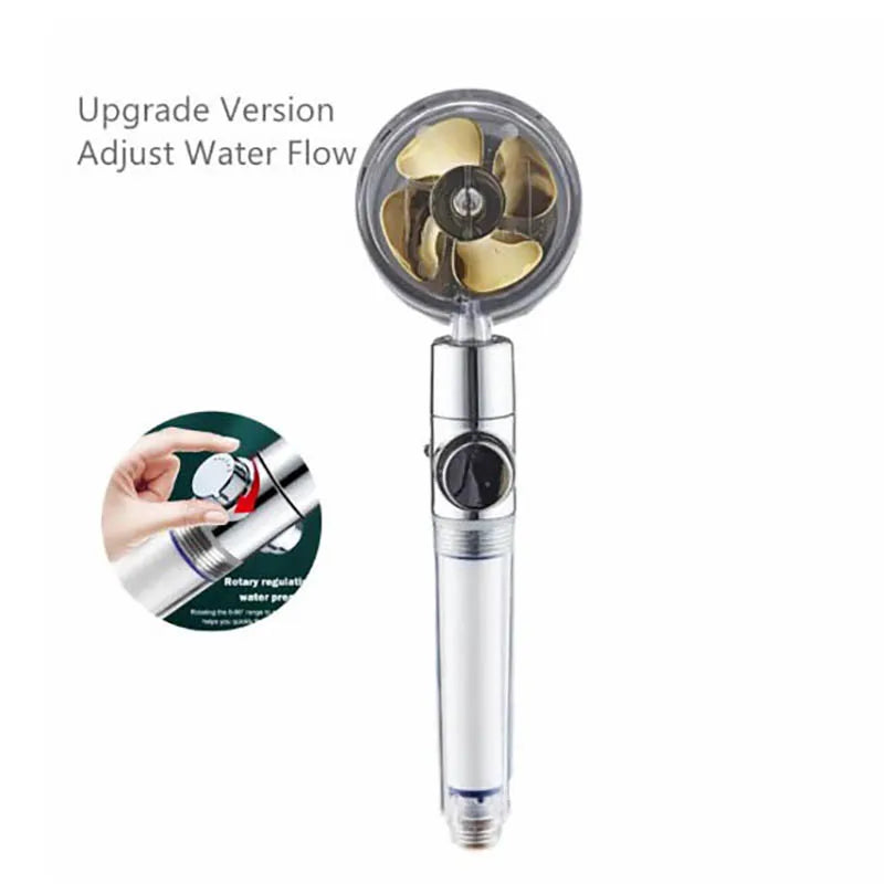 Cabezal de ducha ahorrador de agua con rotación de 360° - AquaTurbo