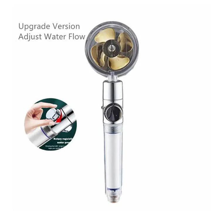 Cabezal de ducha ahorrador de agua con rotación de 360° - AquaTurbo
