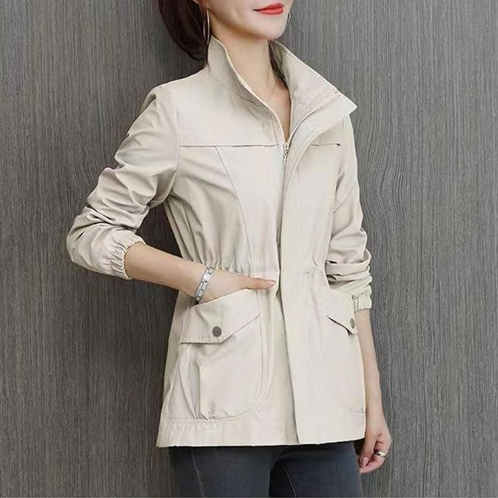 Women's transitional jacket with stand-up collar – Marielle