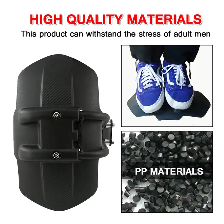 Universal Motorcycle Rear Wheel Guard with Steel Bracket – TrailGuard
