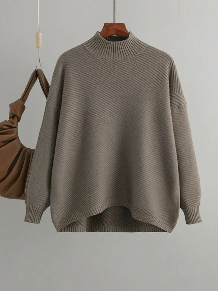 Women's Sweater | Classic Plain Knitted Casual Versatile Stylish Comfortable