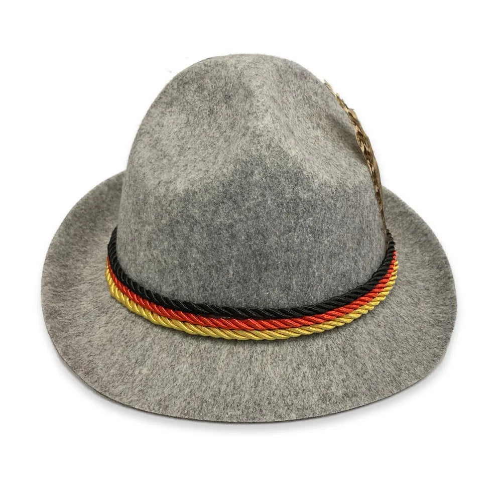 Sombrero alpino con pluma – Amigo de la montaña Oktoberfest 2026