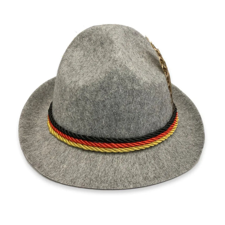 Sombrero alpino con pluma – Amigo de la montaña Oktoberfest 2026