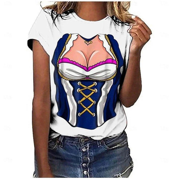 T-shirt in a dirndl look – DirndlShirt Oktoberfest 2026